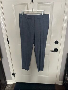 Talbots Navy Woven Trousers